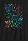 Minecraft Tričko (Gradient Lines)