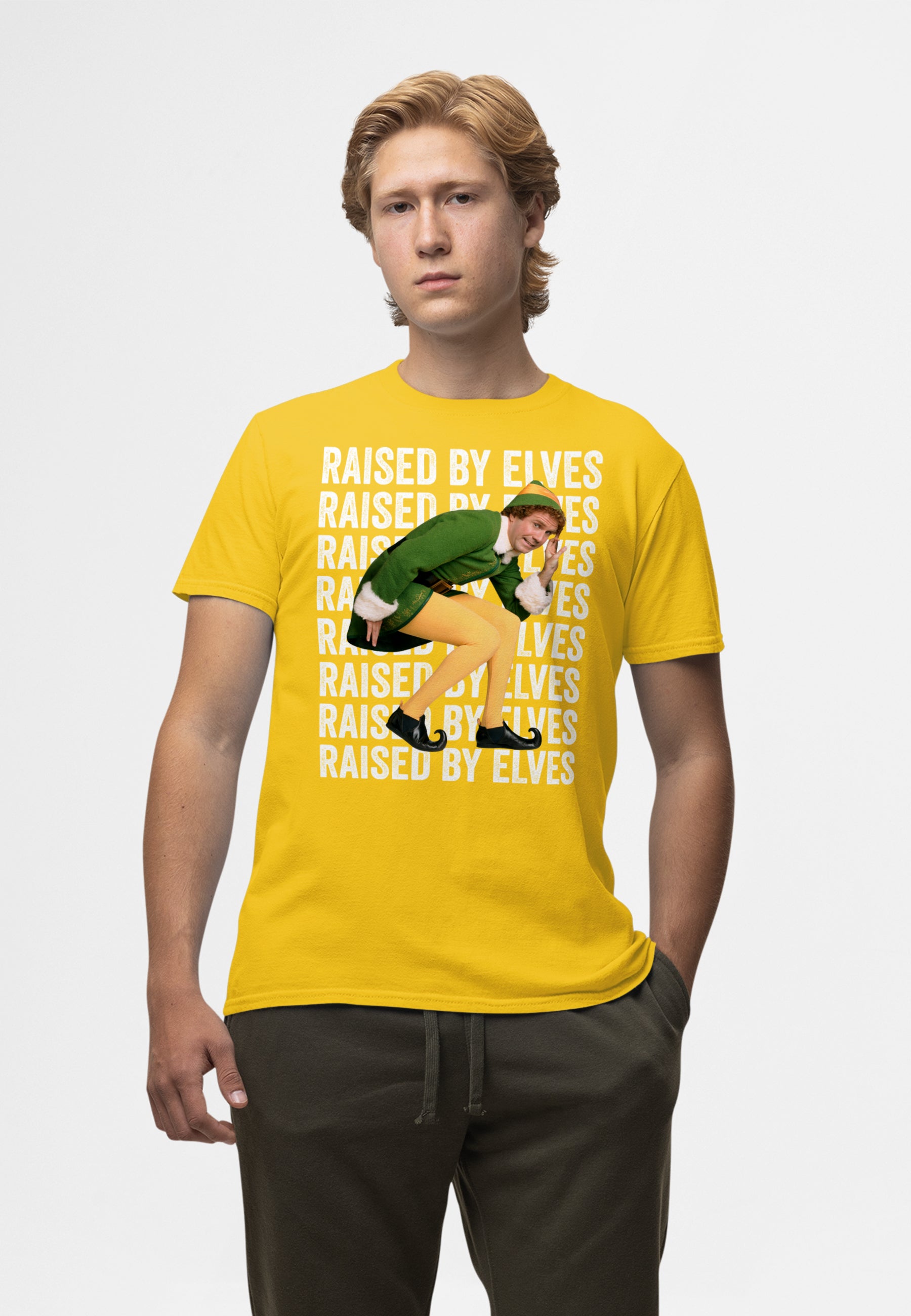 Elf Tričko Unisex (Elf 'Raised By Elves')