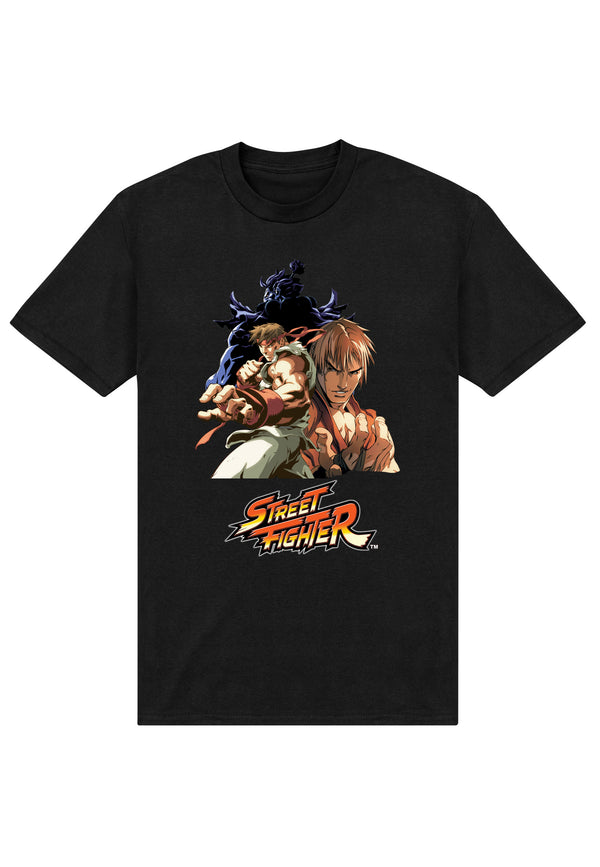 Street Fighter Tričko Unisex (Streetfighter Group Pose Graphic)