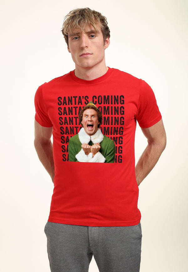 Elf Tričko Unisex (Elf 'Santa's Coming!')