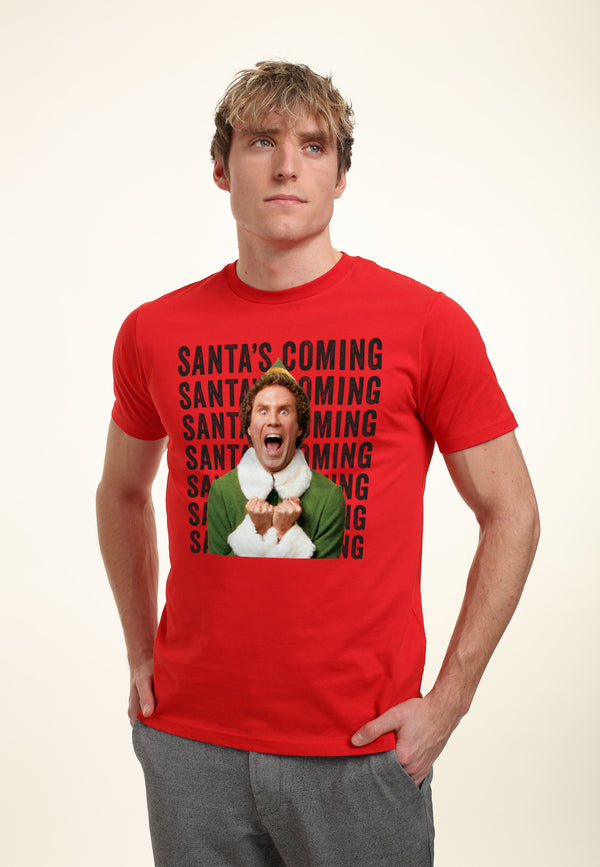 Elf Tričko Unisex (Elf 'Santa's Coming!')