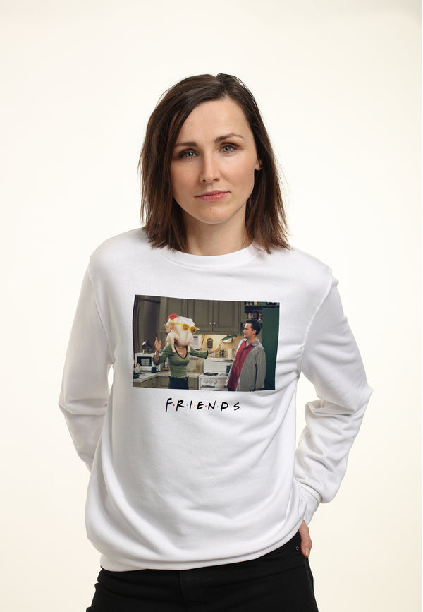 Přátelé Vánoční Mikina (Friends - Friends Chandler&Monica Turkey Head Sweatshirt)