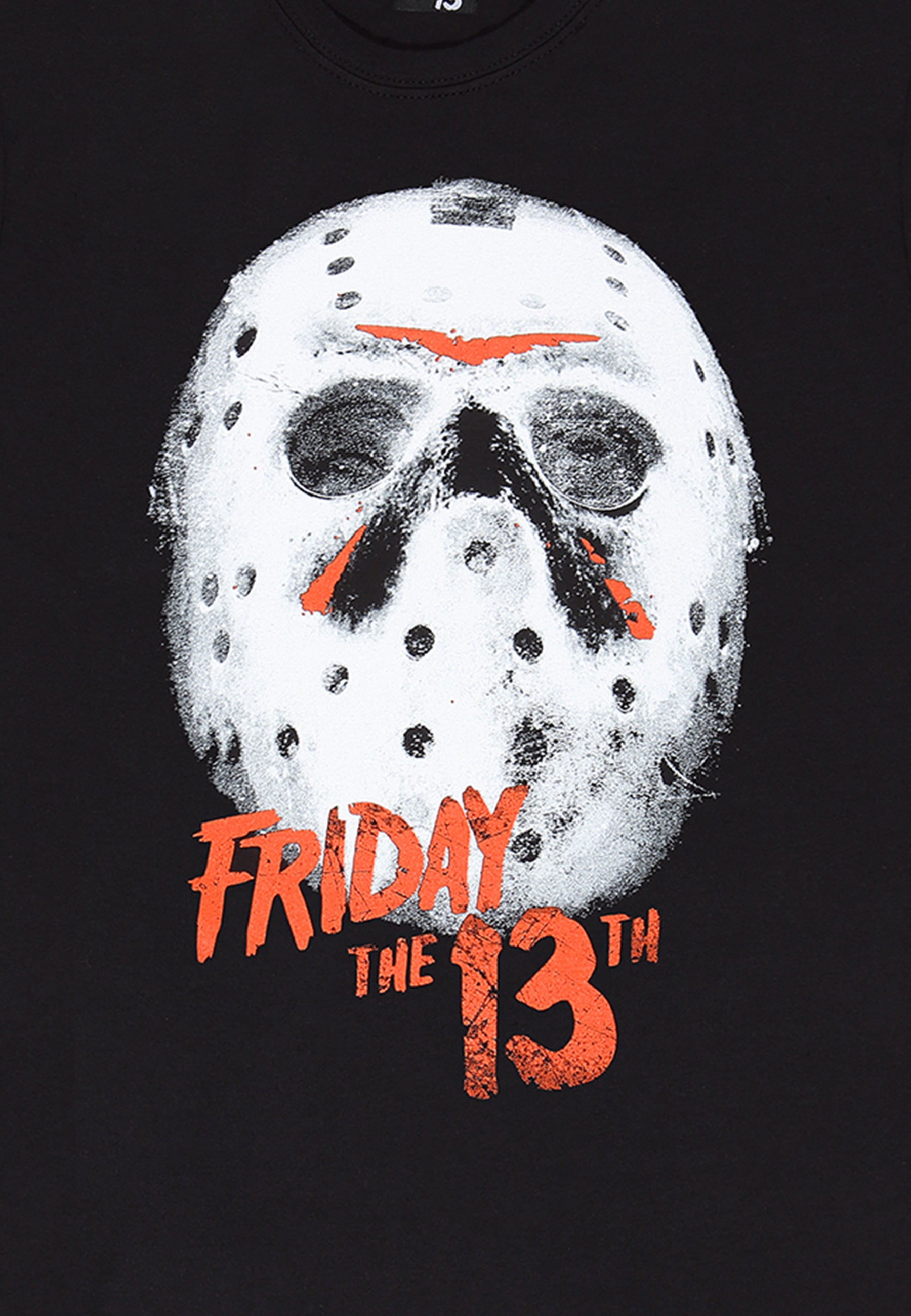 Pátek Třináctého Bílá Maska Tričko (Friday The 13th - White Mask T-shirt)