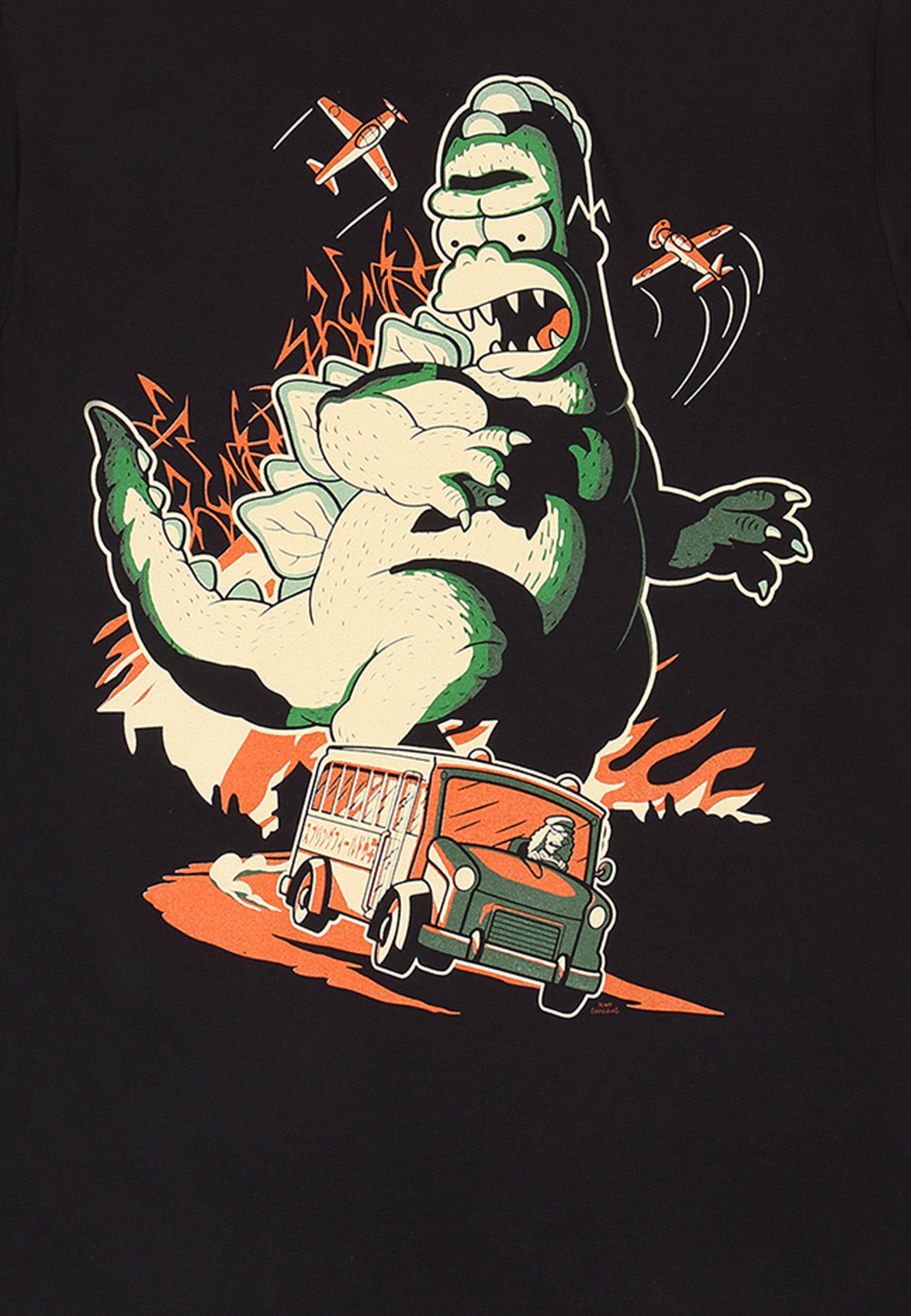 The Simpsons Tričko Unisex (Homerzilla)