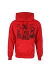 Džundži Ito Červená Mikina (Junji-Ito Hoodie)