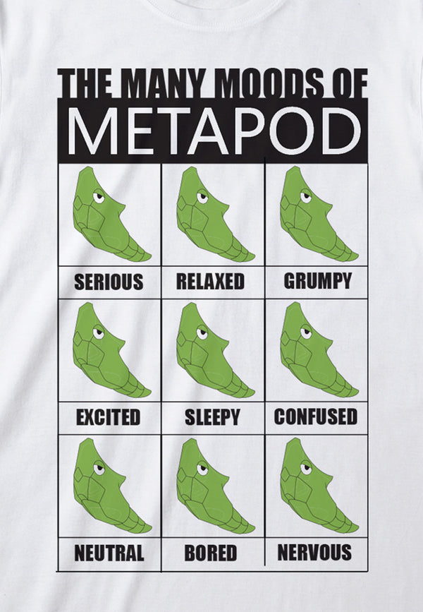 Pokémon Metapod Tričko (Many Moods Of Metapod T-shirt)