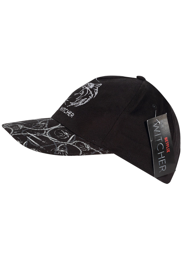 The Witcher Kšiltovka Unisex (Logo And Pattern)