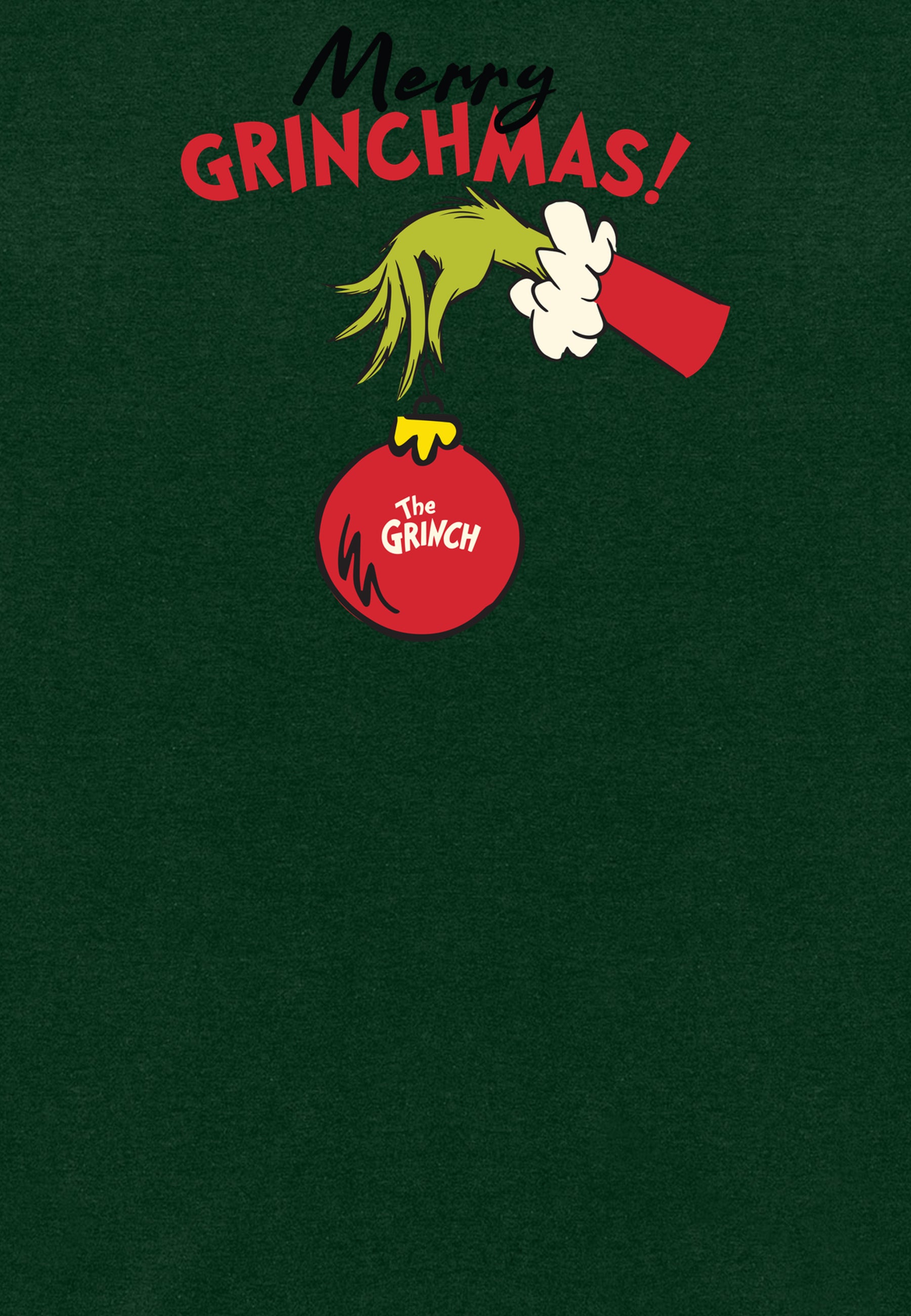 The Grinch Mikina Unisex (Christmas Bauble Graphic)