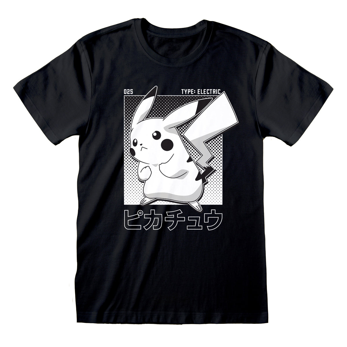 Pokémon Tričko Unisex (Halftone Pikachu)