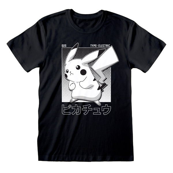 Pokémon Tričko Unisex (Halftone Pikachu)
