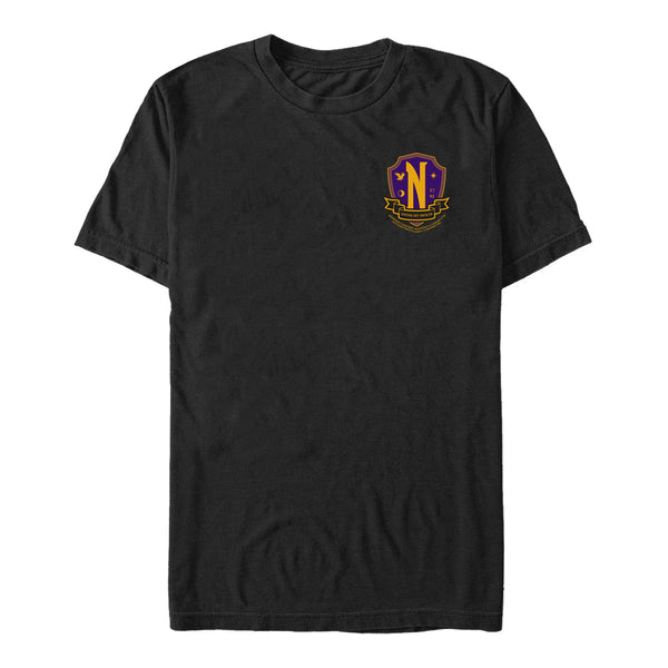 Wednesday Tričko Pánské (Nevermore Crest Small)