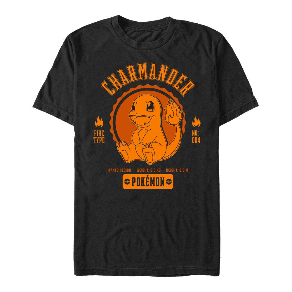 Pokémon Charmander Pánské Tričko (Collegiate Charmander MEN T-shirt)