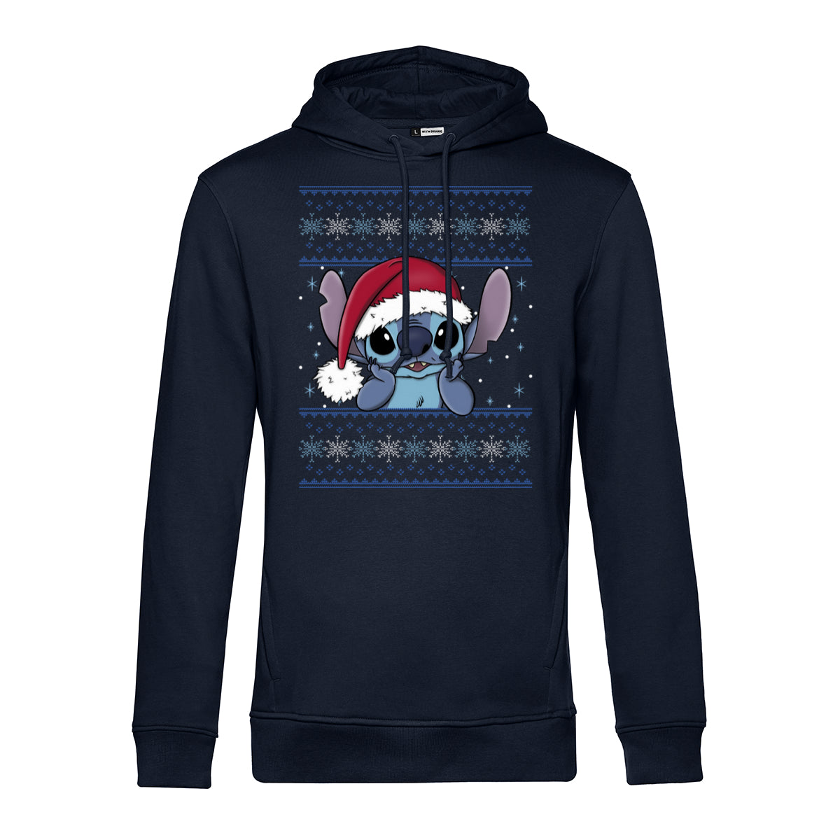 Lilo & Stitch Mikina Unisex (Holiday Stitch Wearing Santa Hat)