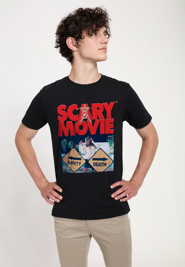 Scary Movie Tričko Unisex (Scary Movie Official Safety vs Death Graphic)