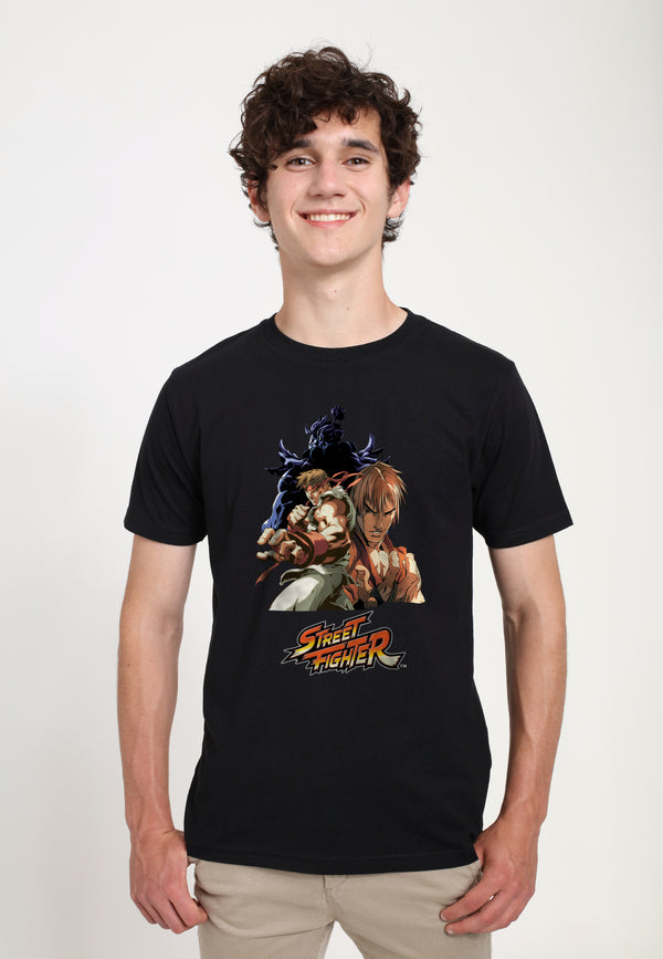 Street Fighter Tričko Unisex (Streetfighter Group Pose Graphic)