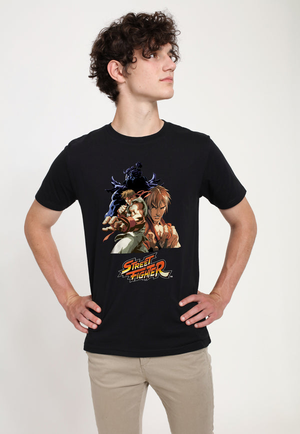 Street Fighter Tričko Unisex (Streetfighter Group Pose Graphic)