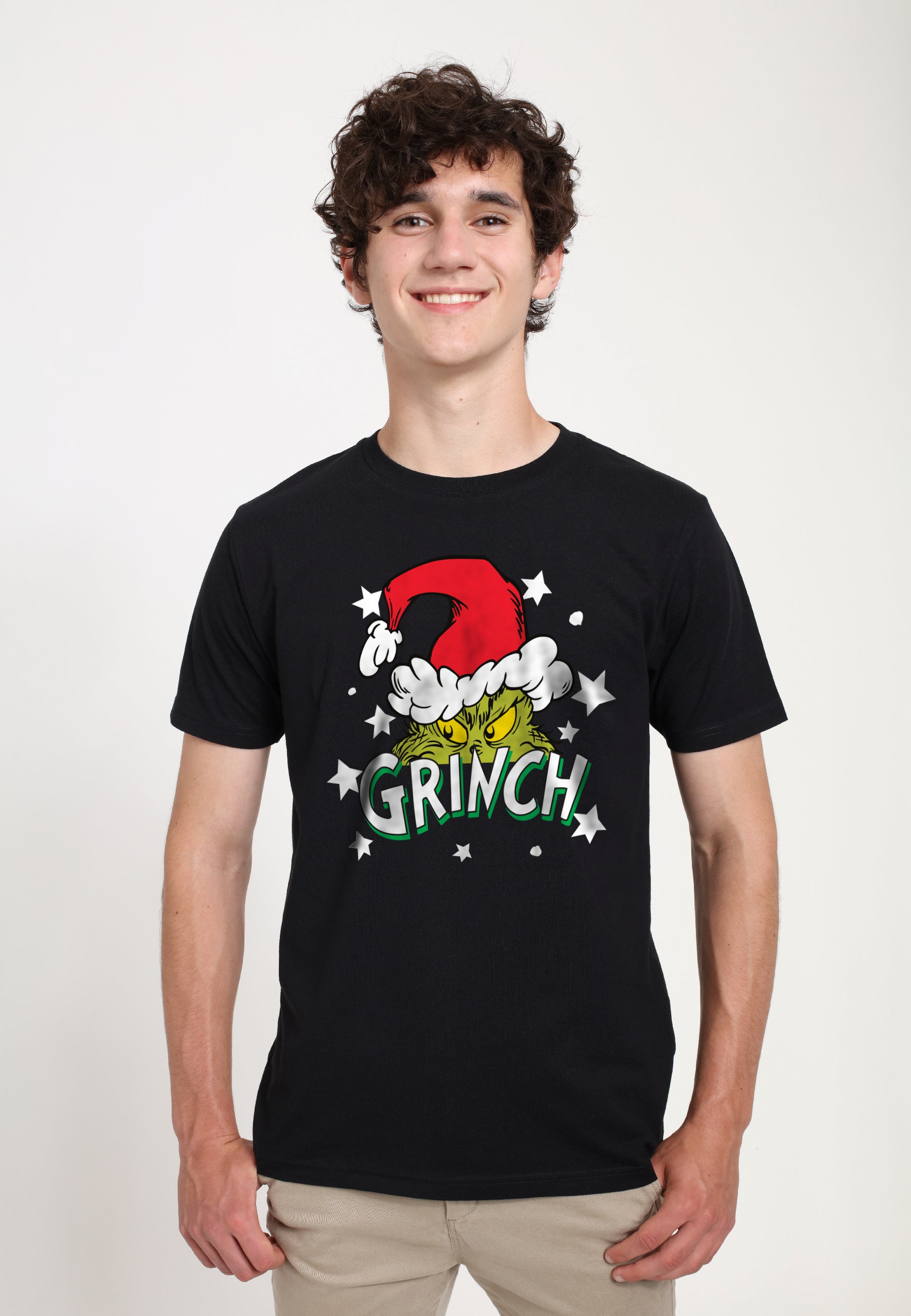 The Grinch Tričko Unisex (Santa Stars Graphic)