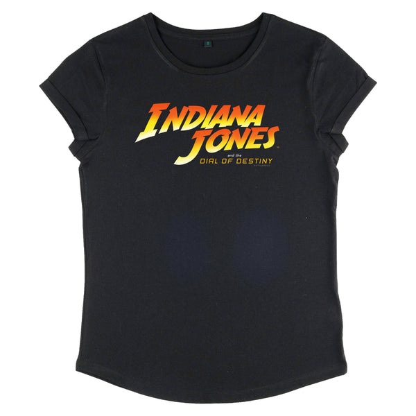 Indiana Jones Tričko Dámské Dial Of Destiny Logo Women's Rolled-sleeve T-Shirt