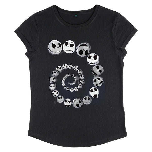 Nightmare Before Christmas Tričko Dámské (Jack Emotions Spiral)