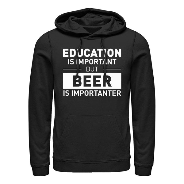 Pivo je Důležitější Mikina s Kapucí (Beer Is Importanter Hoodie)