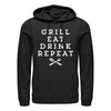 Grilování Mikina s Kapucí (Grill Repeat Hoodie)