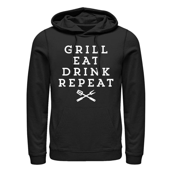 Grilování Mikina s Kapucí (Grill Repeat Hoodie)