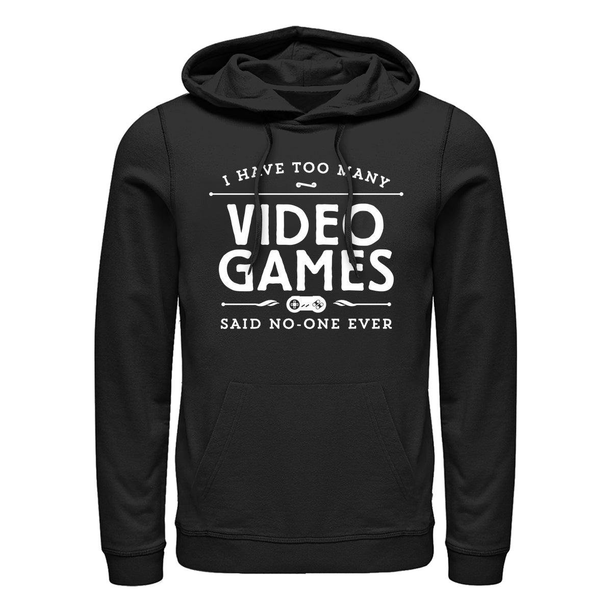 Videogames Mikina (Too Many Videogames Hoodie)