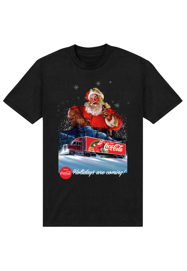Coca Cola Tričko Unisex (Santa Holidays Are Coming)