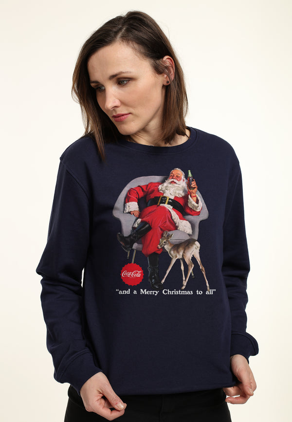 Coca Cola Mikina Unisex (Santa)