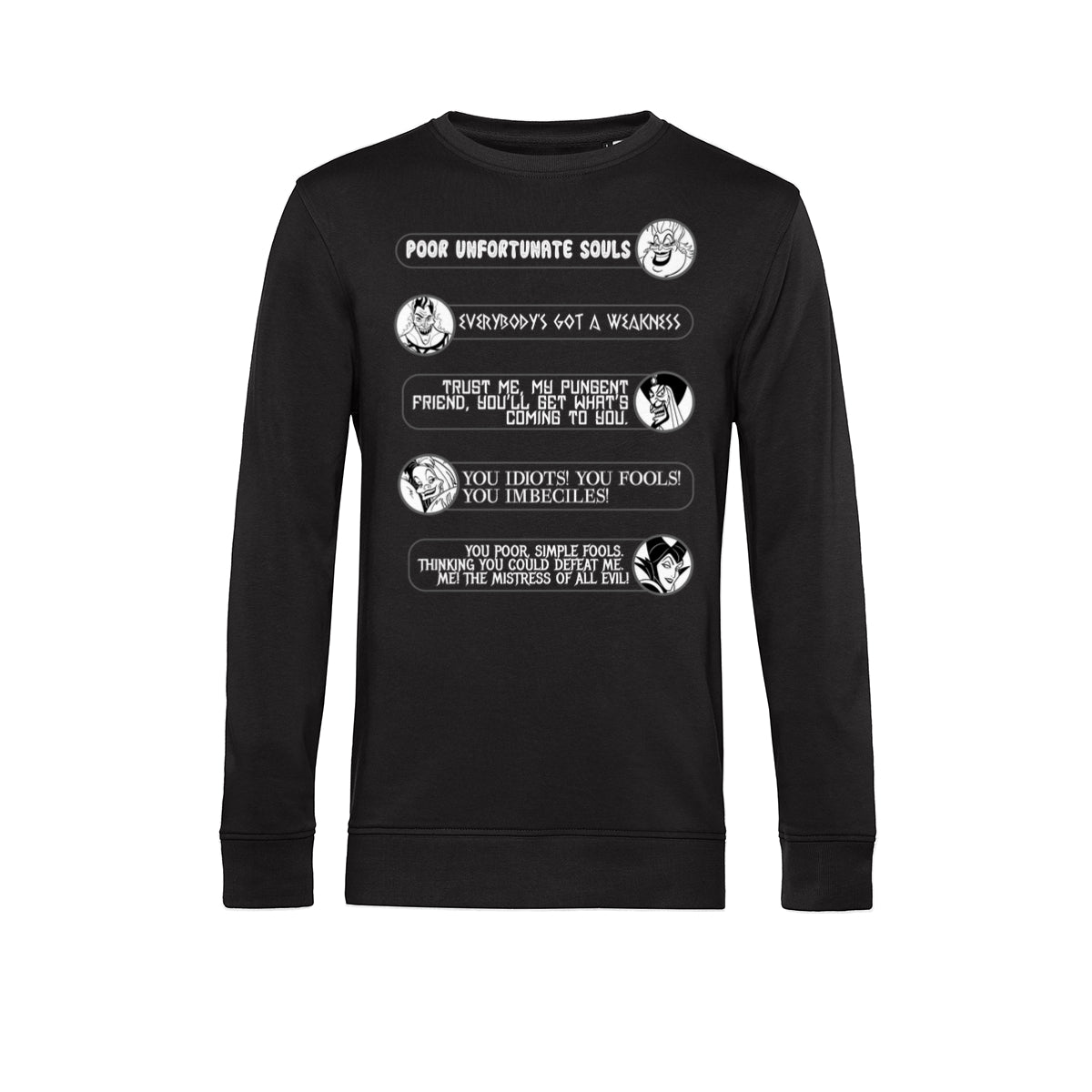 Villains Mikina Unisex (Villain Quotes)