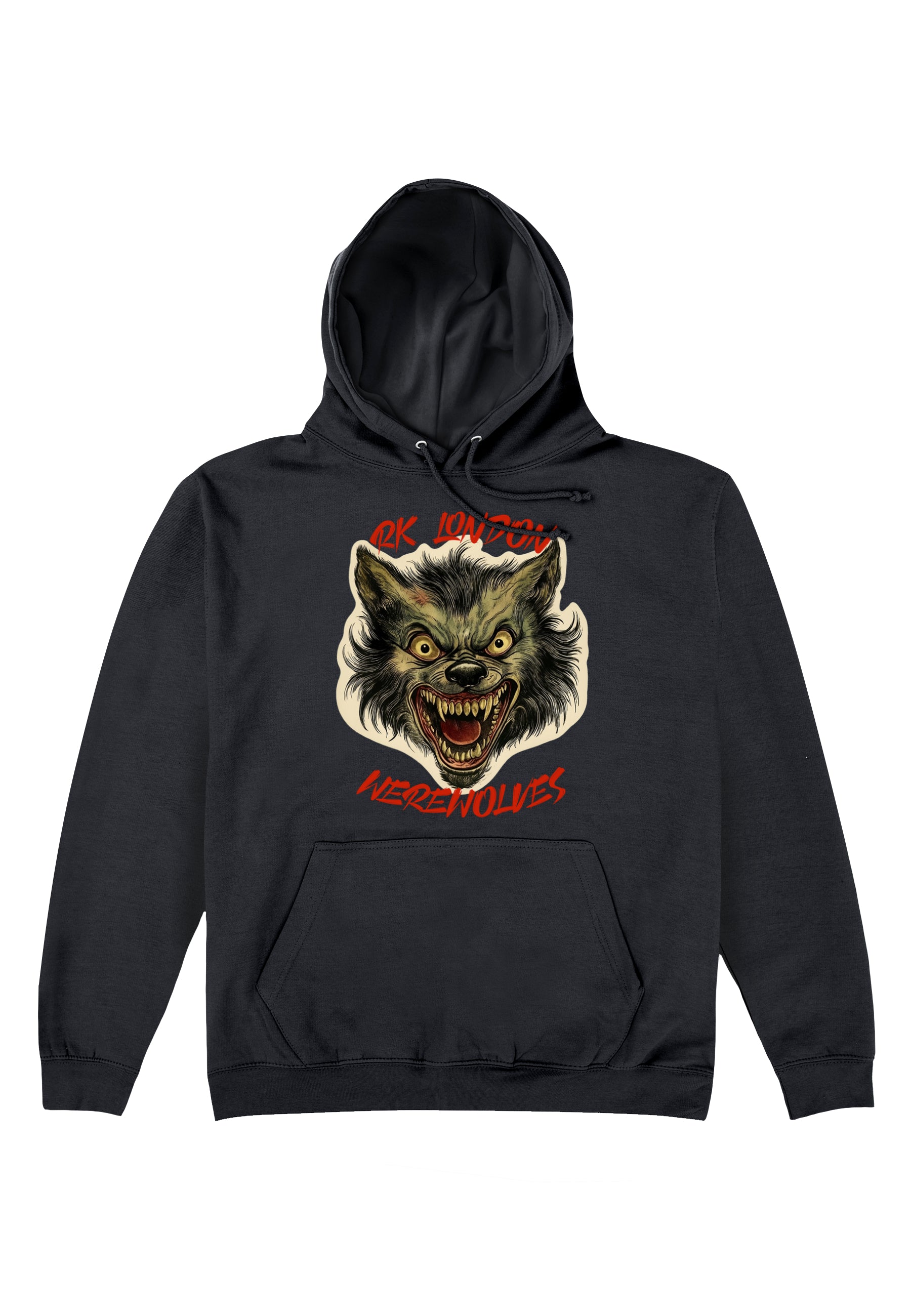 Vlkodlak Černá Mikina (RK London - Werewolves Hoodie)