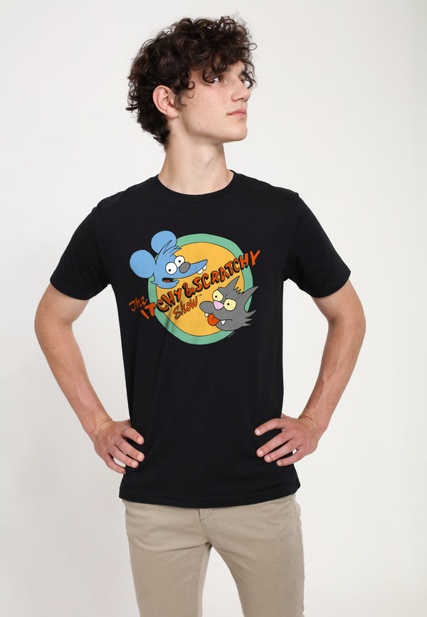 The Simpsons Tričko Unisex (Itchy And Scratchy)