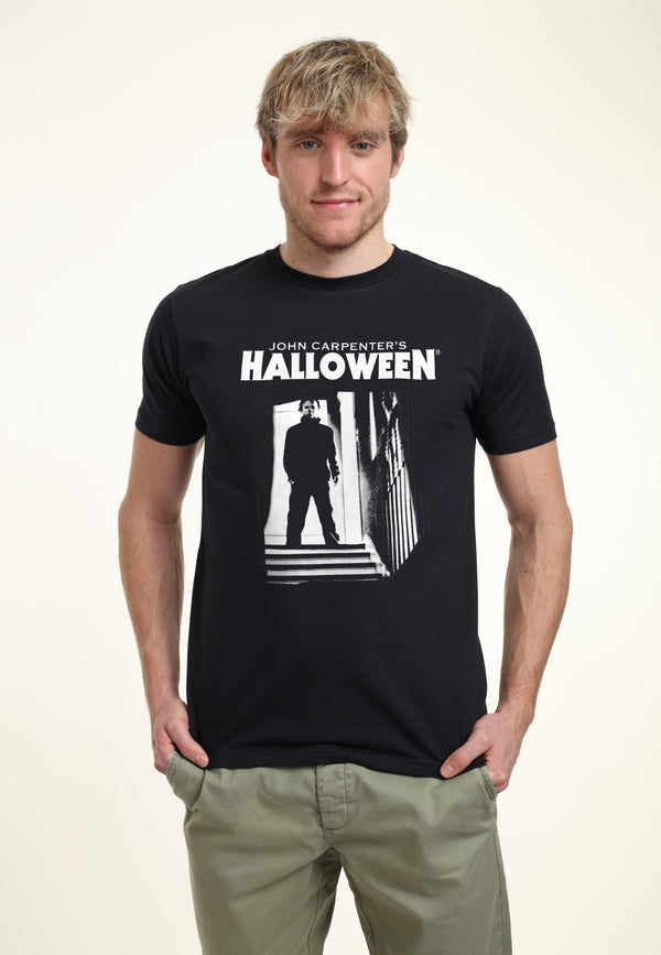 Halloween Tričko Unisex (Michael Myers Top Of The Stairs)