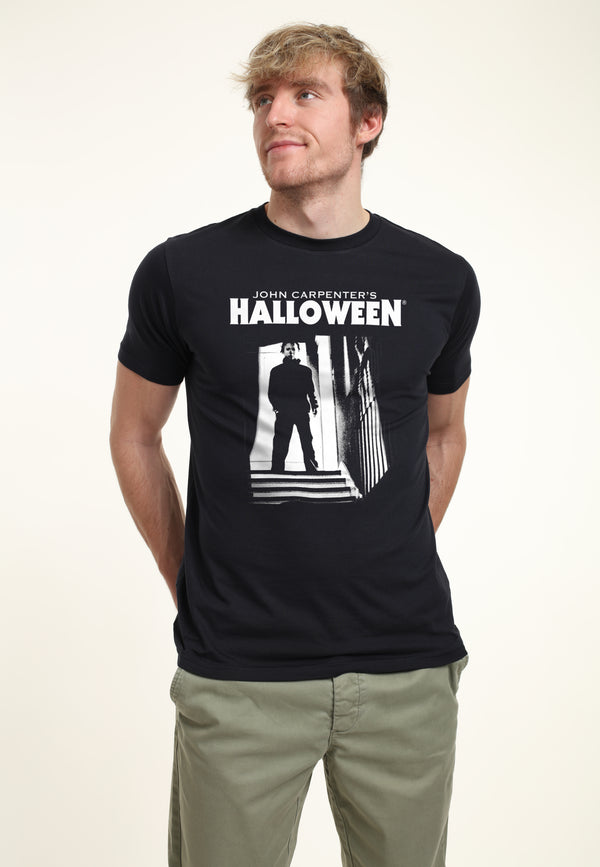Halloween Tričko Unisex (Michael Myers Top Of The Stairs)