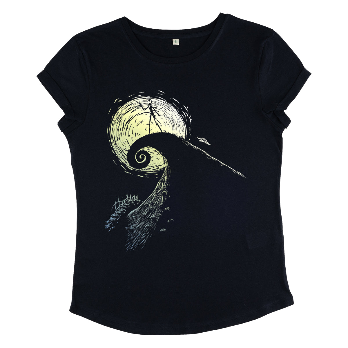 Nightmare Before Christmas Tričko Dámské (Spiral Hill Jack)