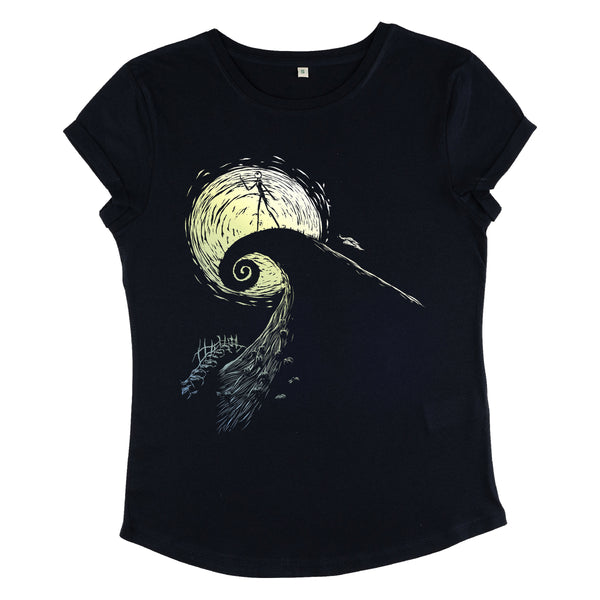 Nightmare Before Christmas Tričko Dámské (Spiral Hill Jack)