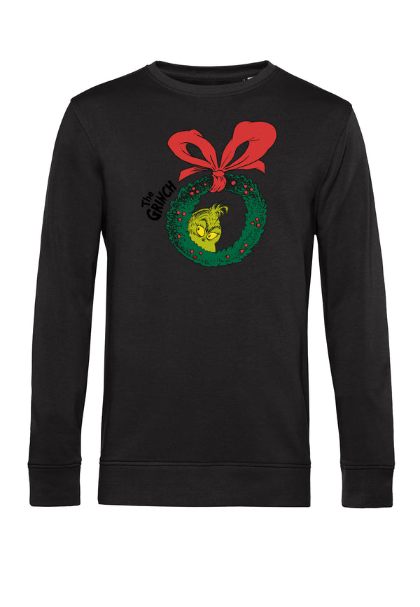 The Grinch Mikina Unisex (Christmas Wreath Graphic)