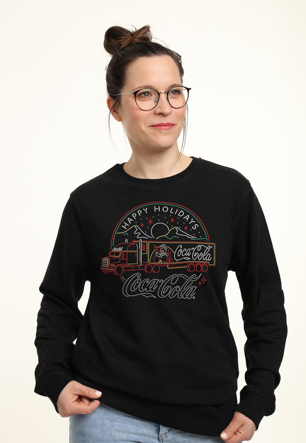 Coca Cola Mikina Unisex (Neon Truck)