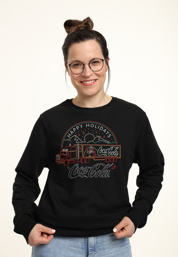 Coca Cola Mikina Unisex (Neon Truck)
