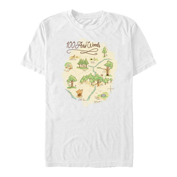 Winnie the Pooh Tričko Unisex (Acre Map)