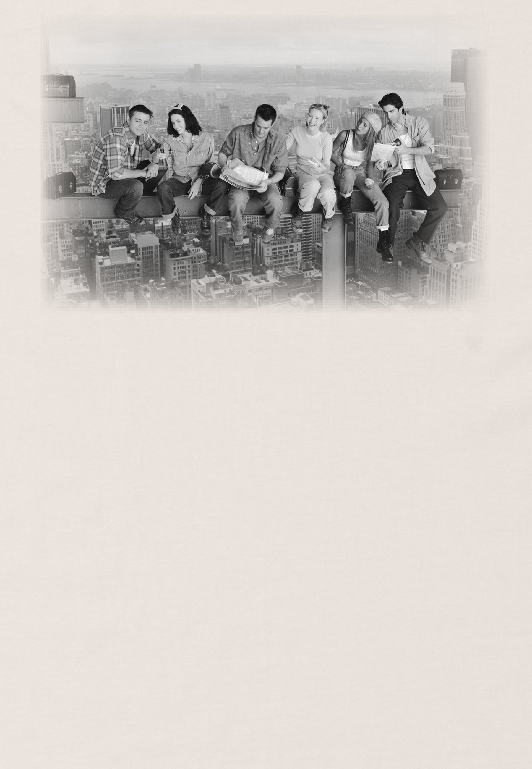 Friends Tričko Unisex (Lunch Atop A Skyscraper)