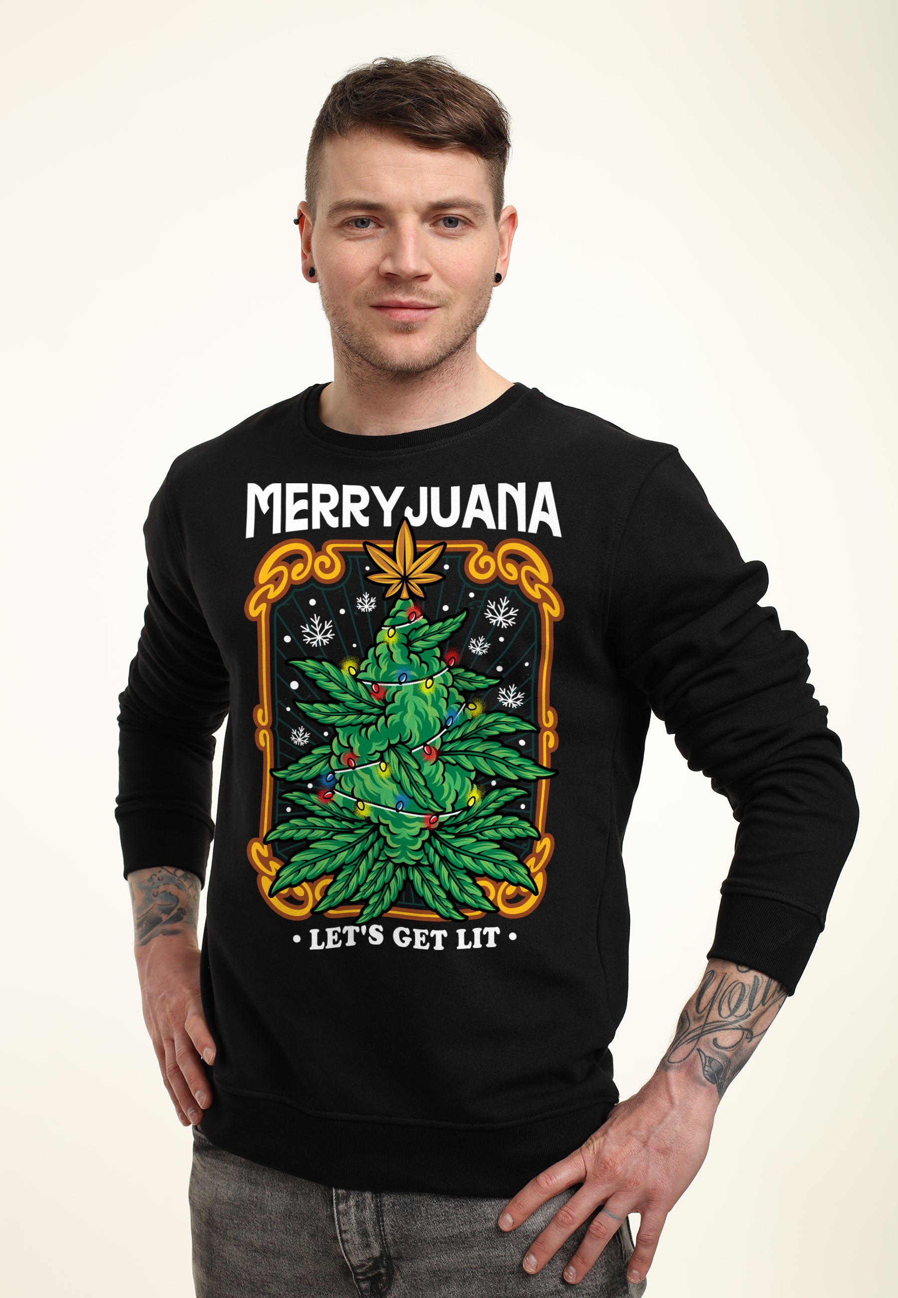 Vánoční Konopí Mikina (Christmas Merryjuana Sweatshirt)