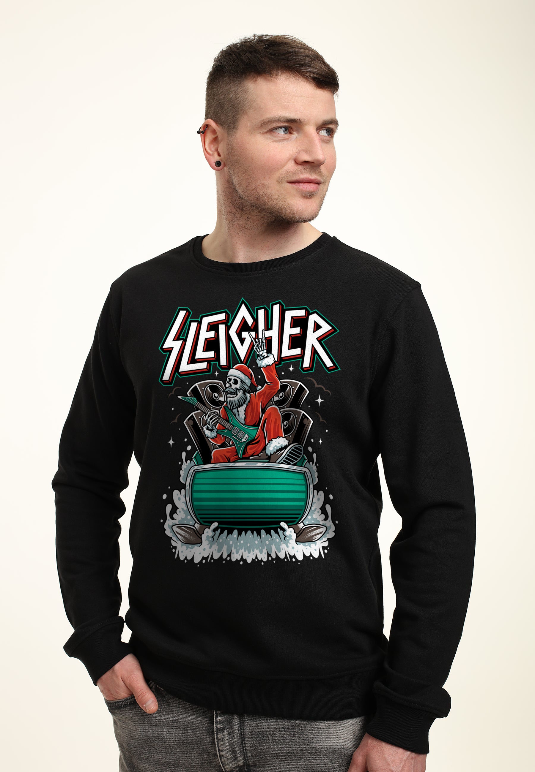 Vánoční Sáňkař Mikina (Christmas Sleigher Sweatshirt)