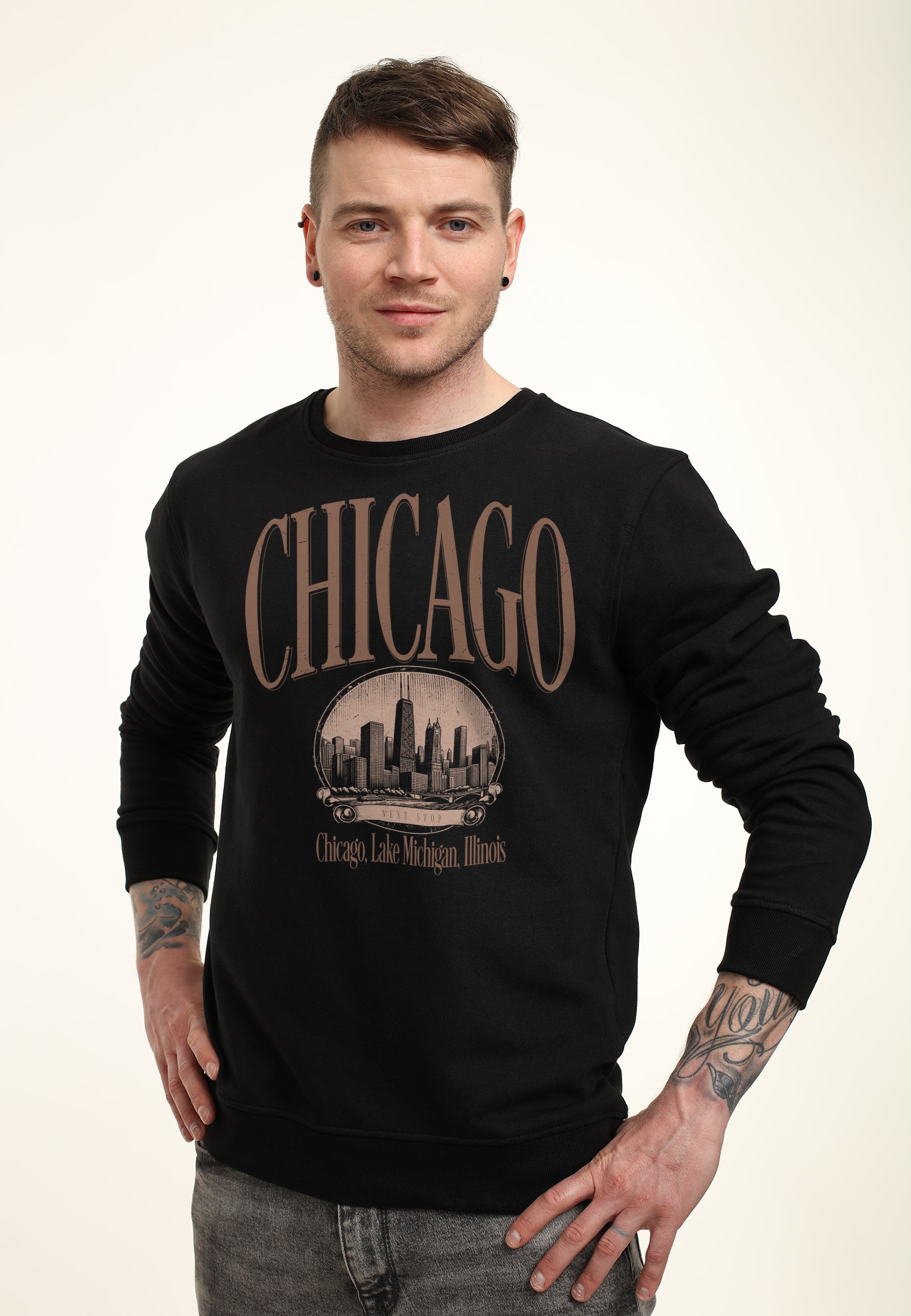 Další Zastávka Chicago Mikina (Next Stop - Chicago Sweatshirt)