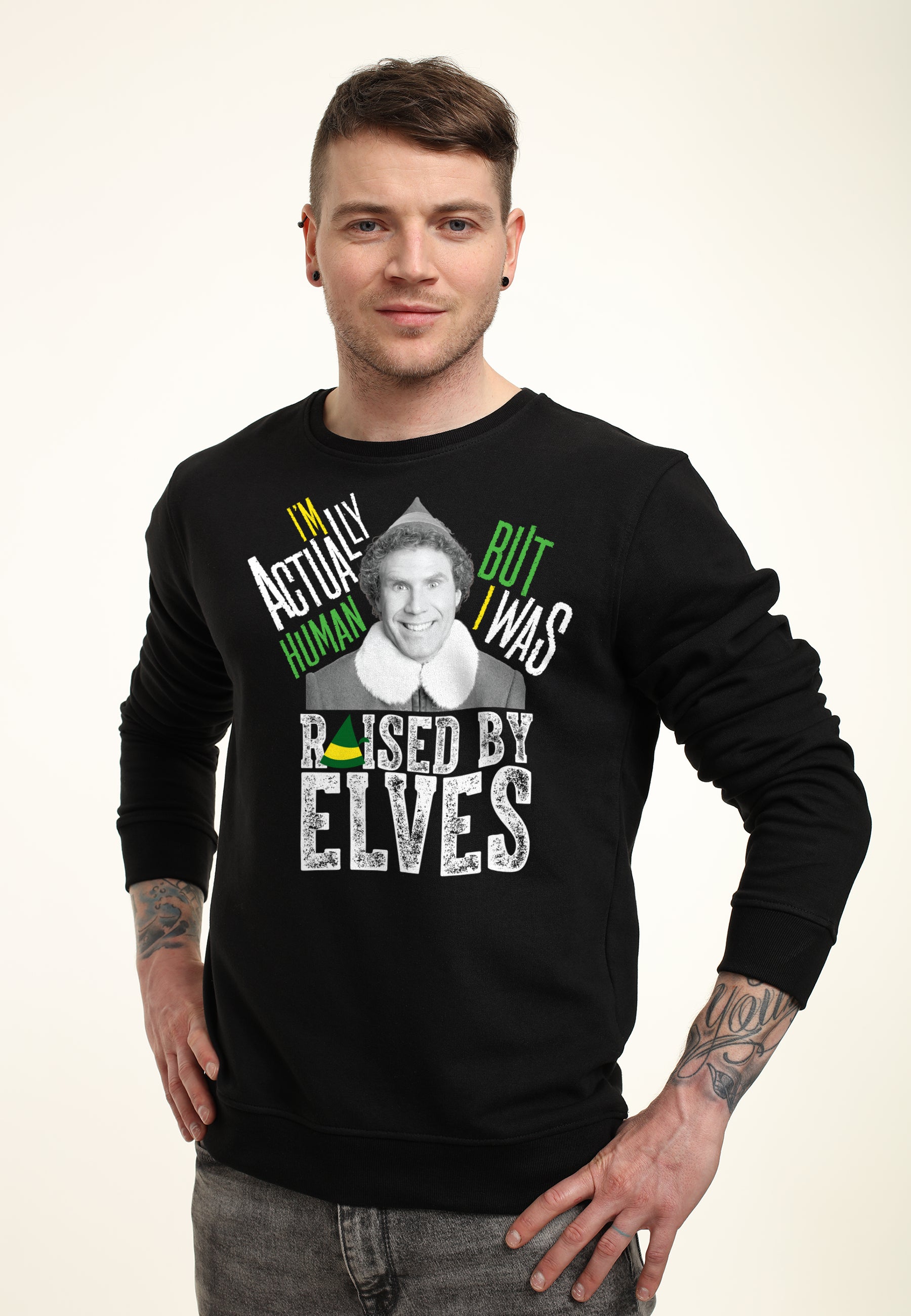 Elf Mikina Unisex (Elf Im Actually Human)