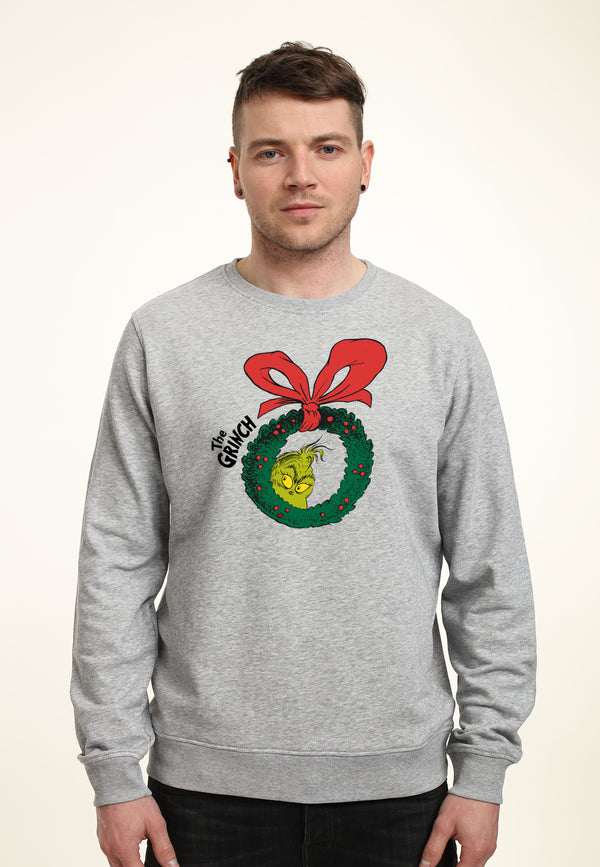 The Grinch Mikina Unsiex (Christmas Wreath Graphic)
