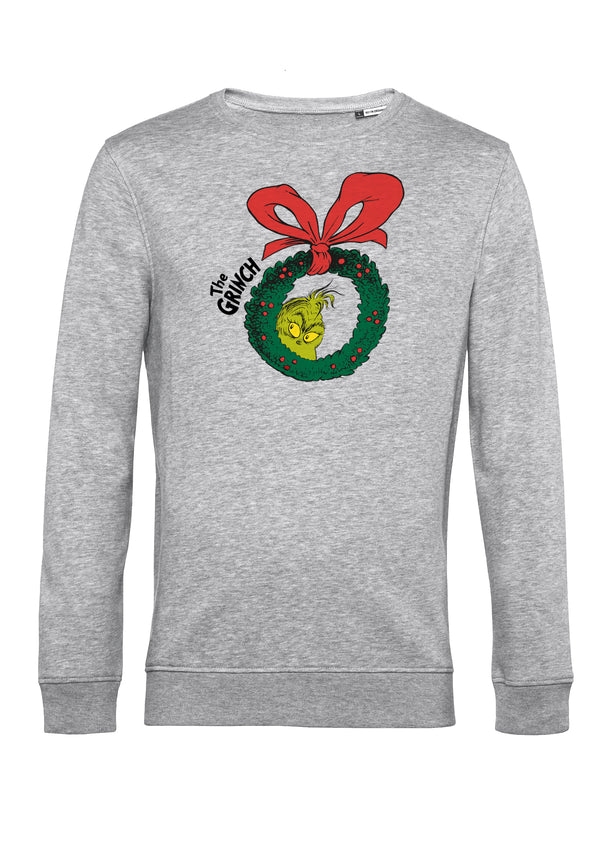The Grinch Mikina Unsiex (Christmas Wreath Graphic)