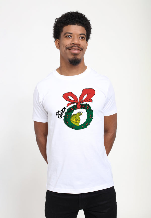The Grinch Tričko Unisex (Christmas Wreath Graphic)