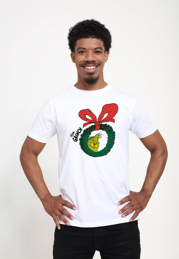 The Grinch Tričko Unisex (Christmas Wreath Graphic)