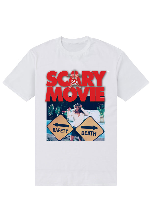 Scary Movie Tričko Unisex (Scary Movie Official Safety vs Death Graphic)
